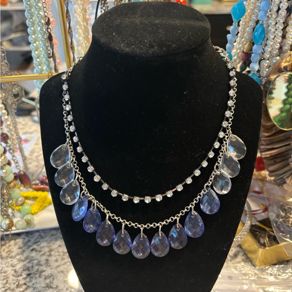 Aeropostale Stamped Double Layered Necklace